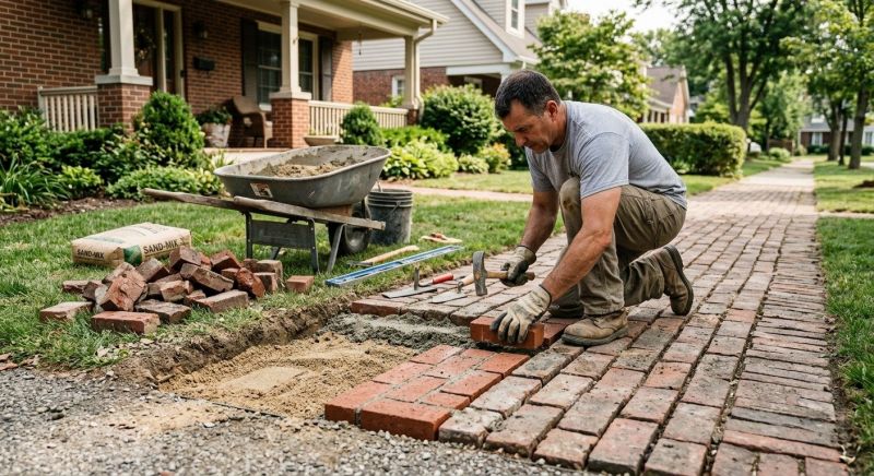 Brick Flatwork Repair in Jackson County, MI