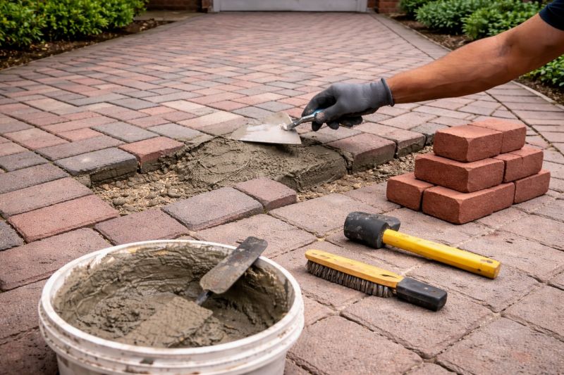 Brick Flatwork Repair in Jackson, MI