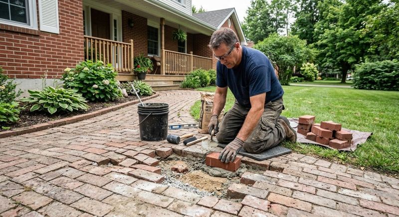 Brick Flatwork Repair in Jackson, MI