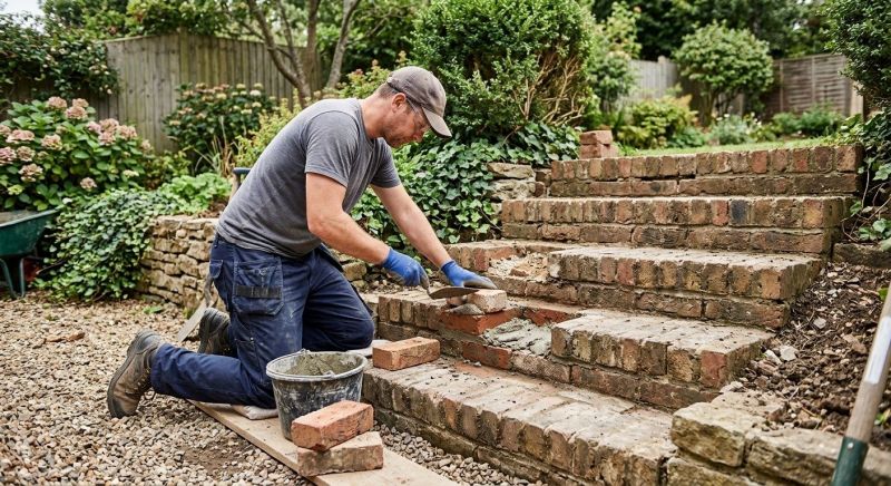 Brick Stairs Repair in Chelsea, MI