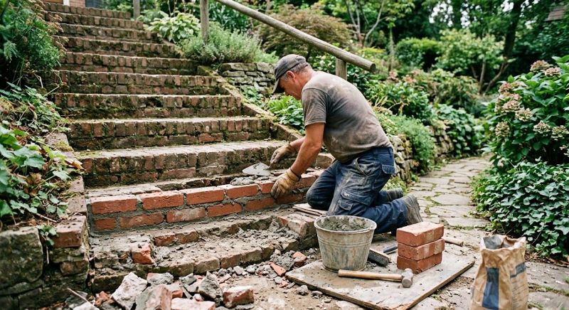 Brick Stairs Repair in Gregory, MI