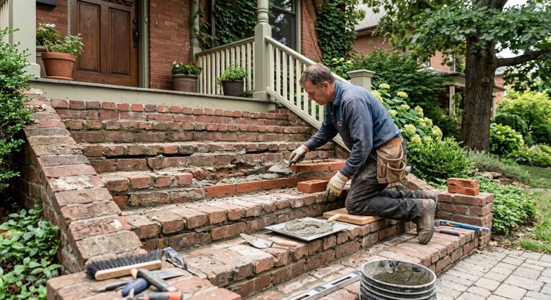 Brick Stairs Repair in Manchester, MI
