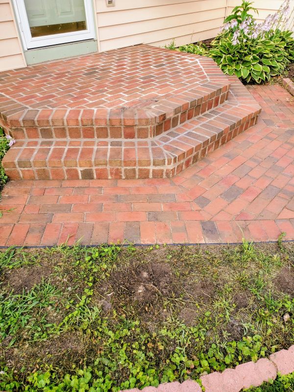 Brick Stoop Repair in Jackson, MI
