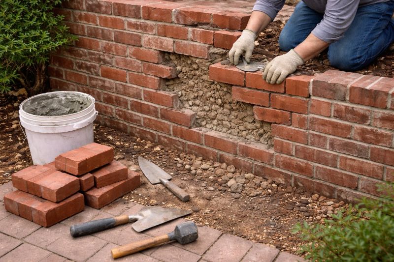 Brick Wall Repair in Jackson, MI