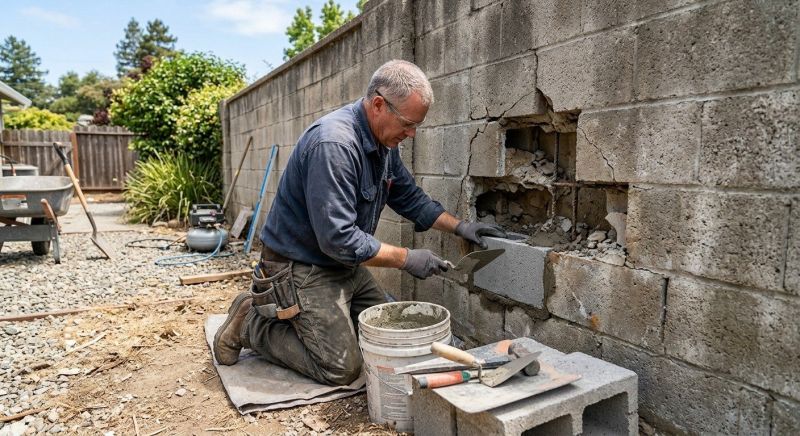 Rock Wall Repair in Jackson, MI