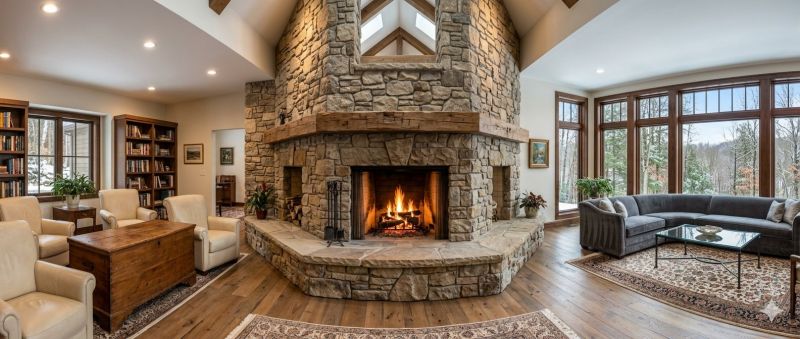 Stone Chimney Installation in Brooklyn, MI