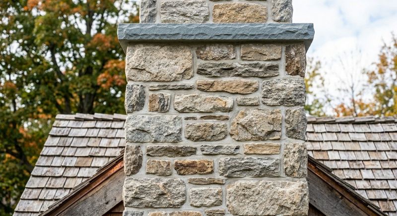 Stone Chimney Installation in Chelsea, MI