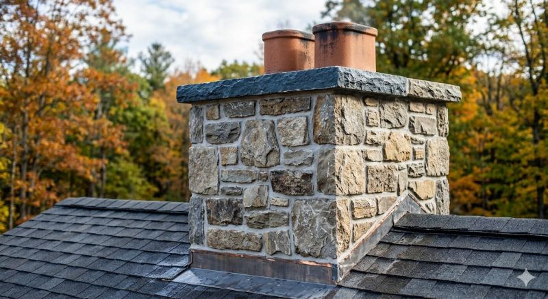 Stone Chimney Installation in Jackson, MI