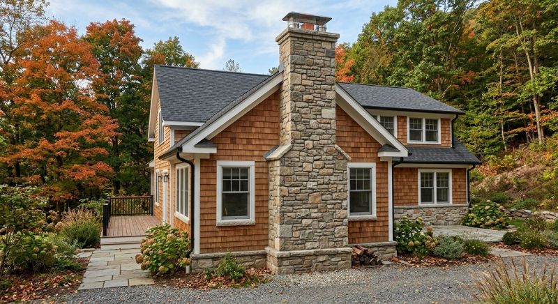 Stone Chimney Installation in Jackson, MI